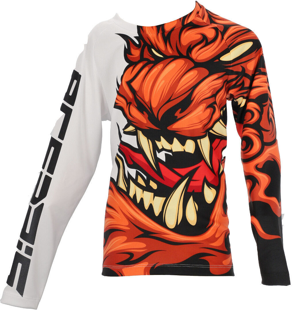 Acerbis MX J-Kid 2 Camiseta de Motocross para niños - Blanco Naranja (XL)