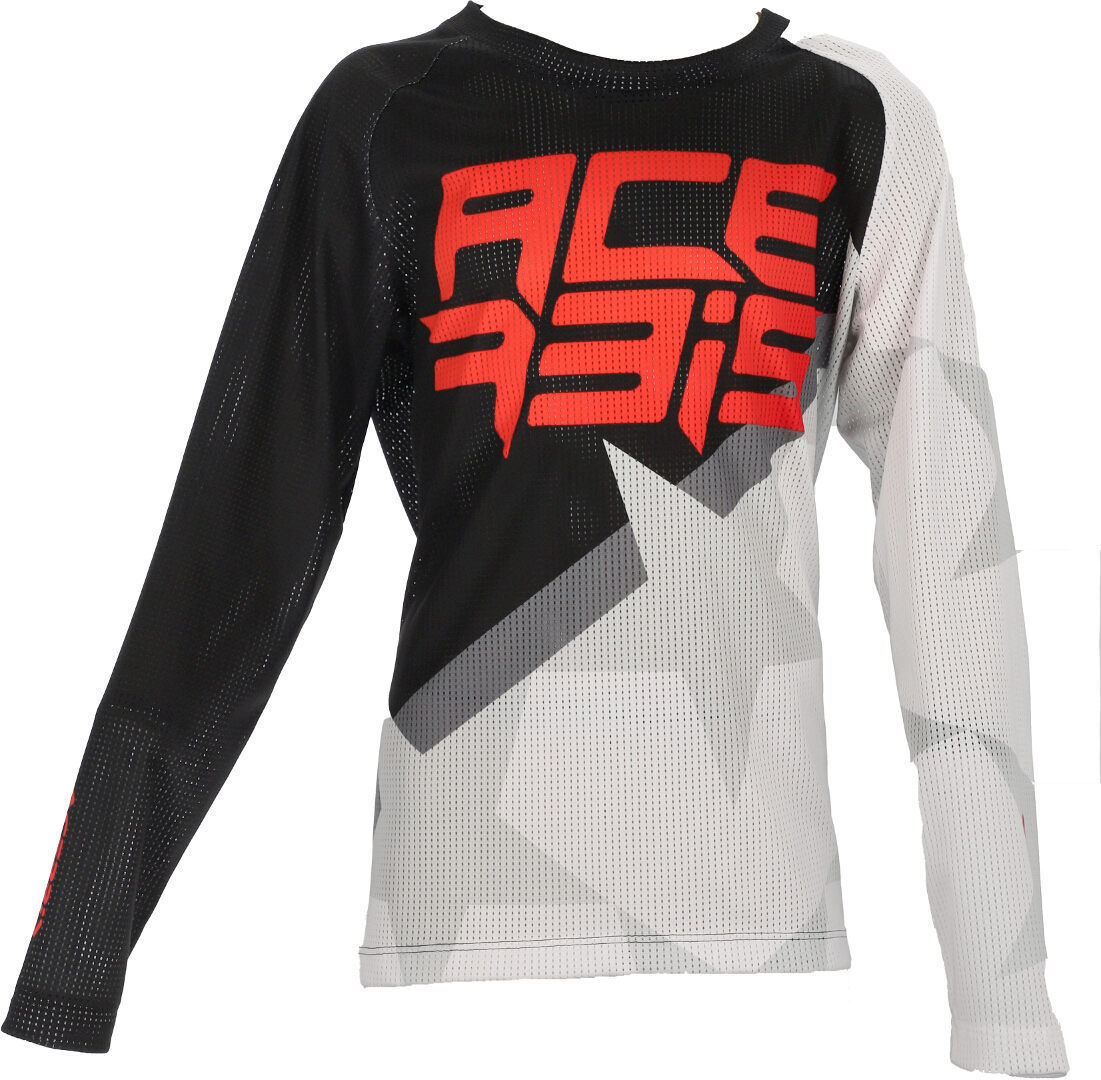 Acerbis MX J-Windy 1 Camiseta de Motocross para niños - Negro Blanco