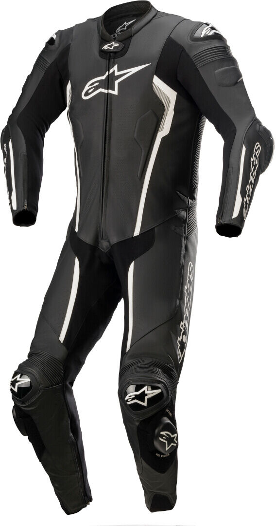 Alpinestars Missile V2 Traje de cuero para motocicleta de una pieza - Negro Blanco (54)