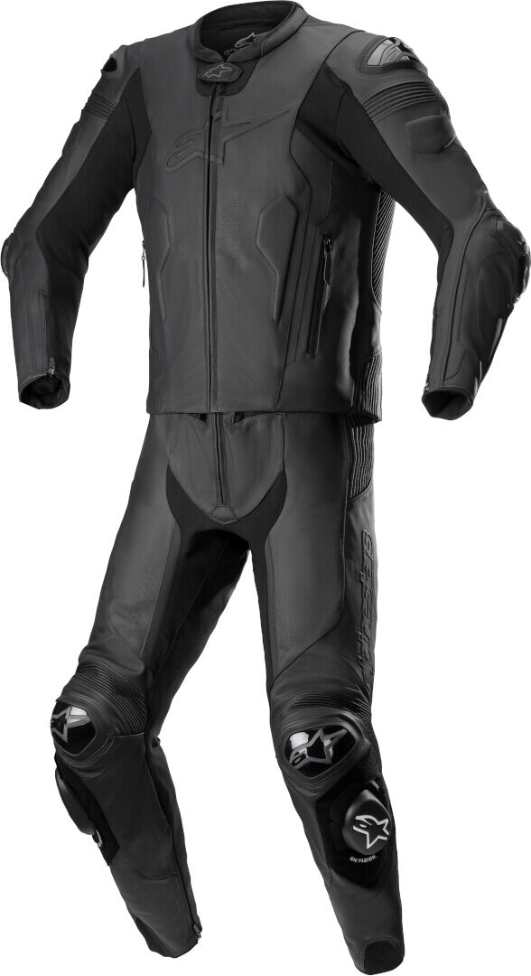 Alpinestars Missile V2 Traje de cuero de motocicleta de dos piezas - Negro (50)