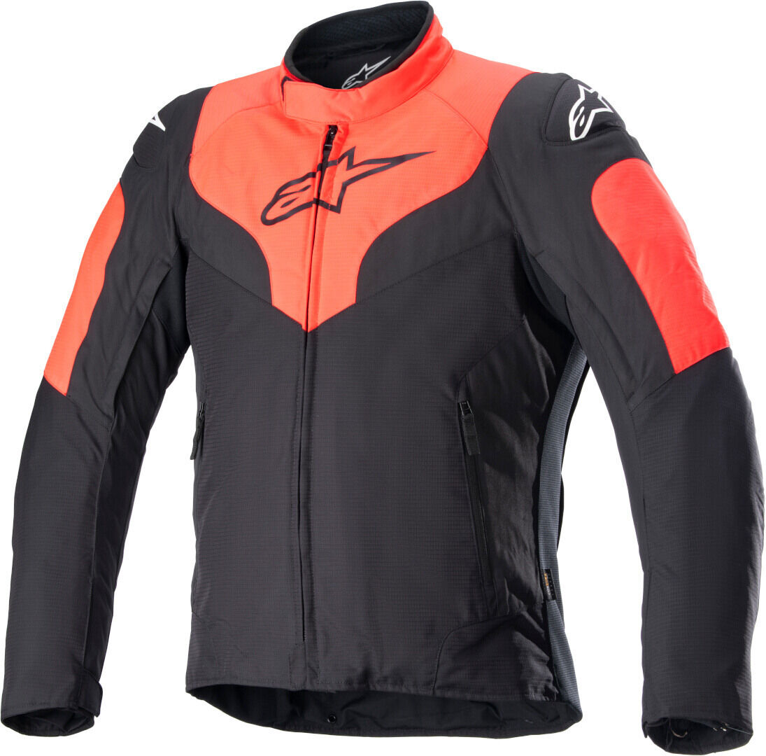 Alpinestars RX-3 Chaqueta textil impermeable para motocicleta - Negro Rojo (L)