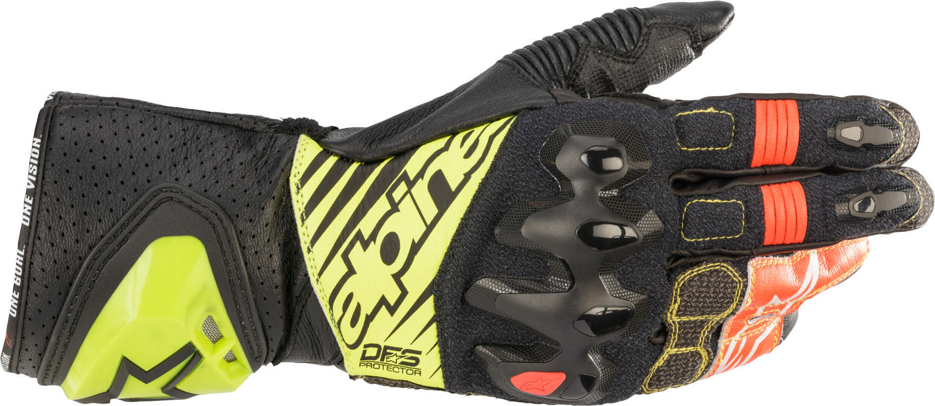 Alpinestars GP Tech V2 Guante de motocicleta - Negro Amarillo (3XL)