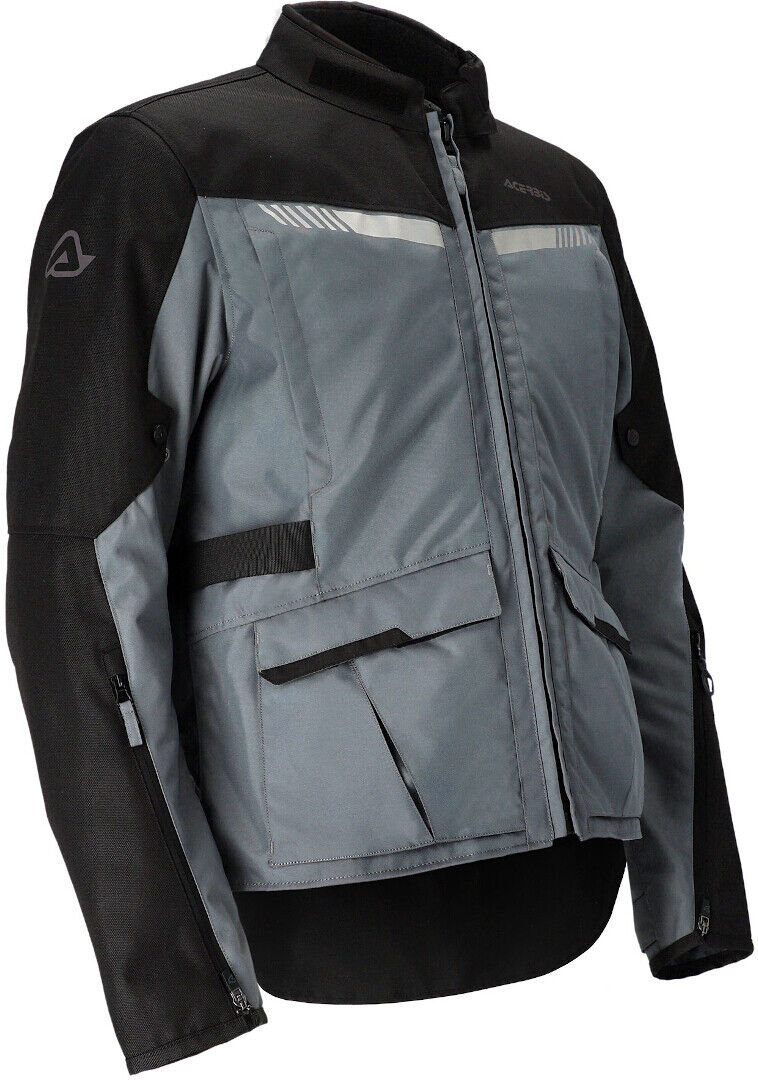 Acerbis X-Trail Chaqueta textil para motocicletas para damas - Negro Gris (L)