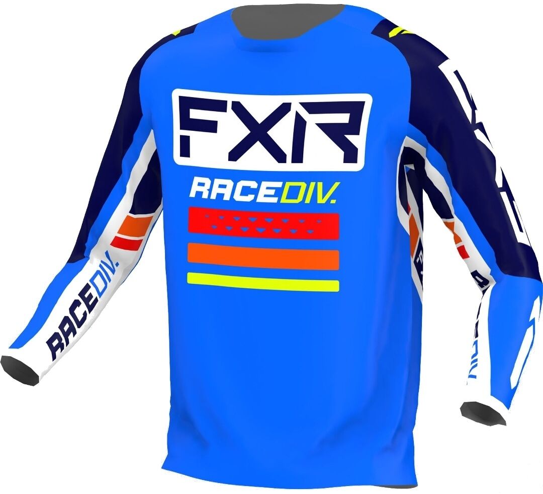 FXR Clutch Pro Maillot de Motocross - Blanco Azul (S)