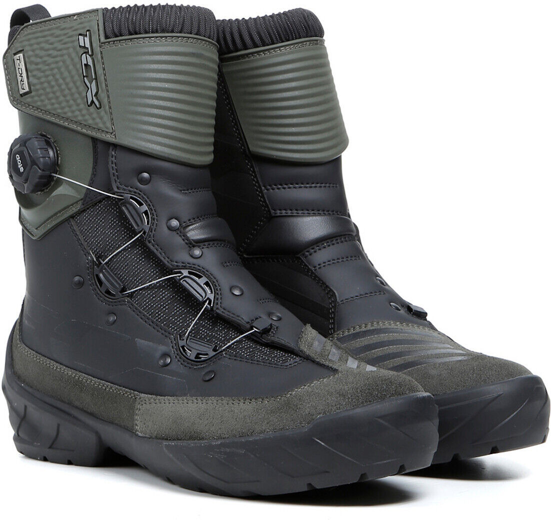 TCX Infinity 3 Mid WP Botas de moto - Negro Verde (46)