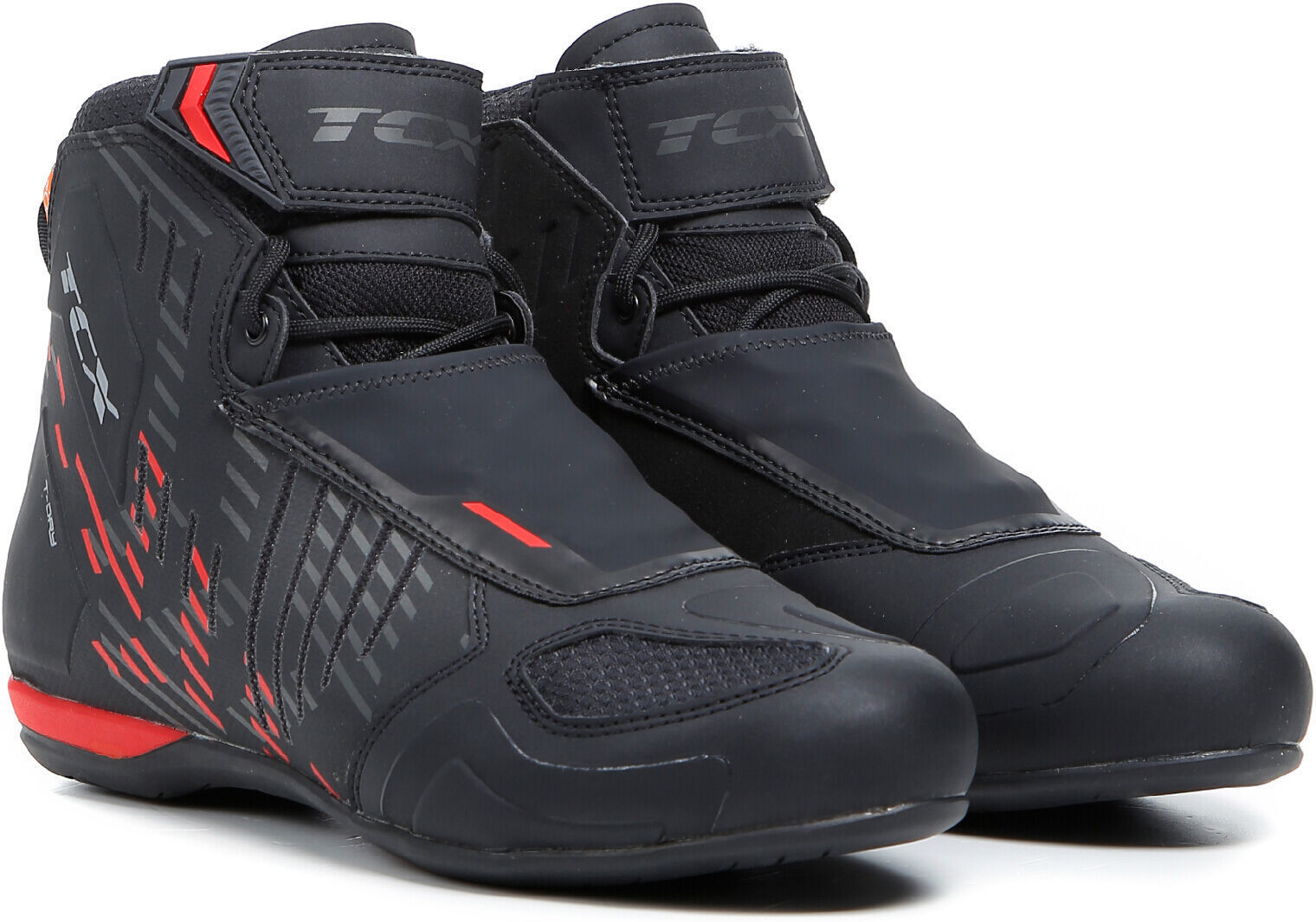 TCX RO4D WP Zapatos de motocicleta - Negro Rojo (42)