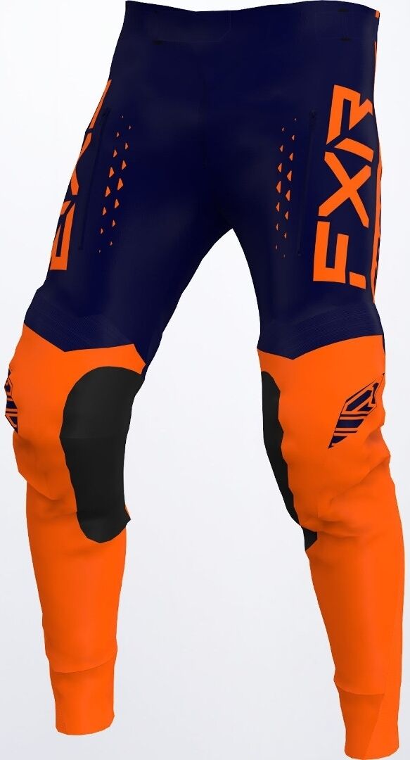 FXR Off-Road RaceDiv Pantalones de motocross - Azul Naranja (30)