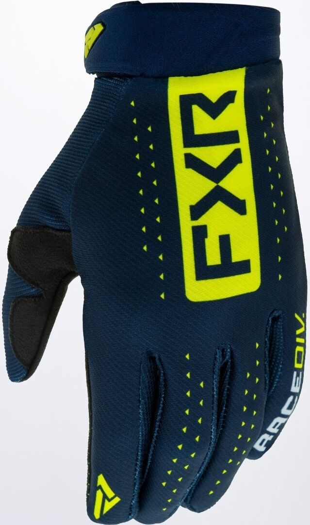 FXR Reflex Guantes de motocross - Azul Amarillo (2XL)