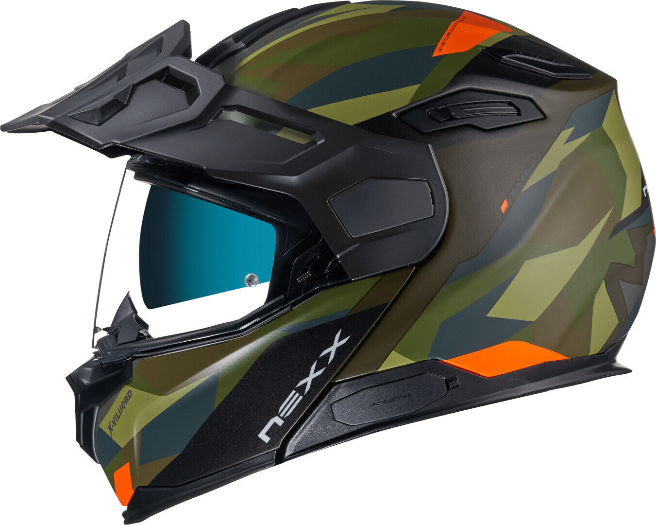 NEXX X.Vilijord Taiga Casco - Negro Verde Naranja (XS)