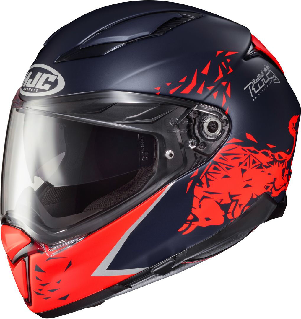 HJC F70 Spielberg Red Bull Ring Casco - Rojo Azul (2XL)