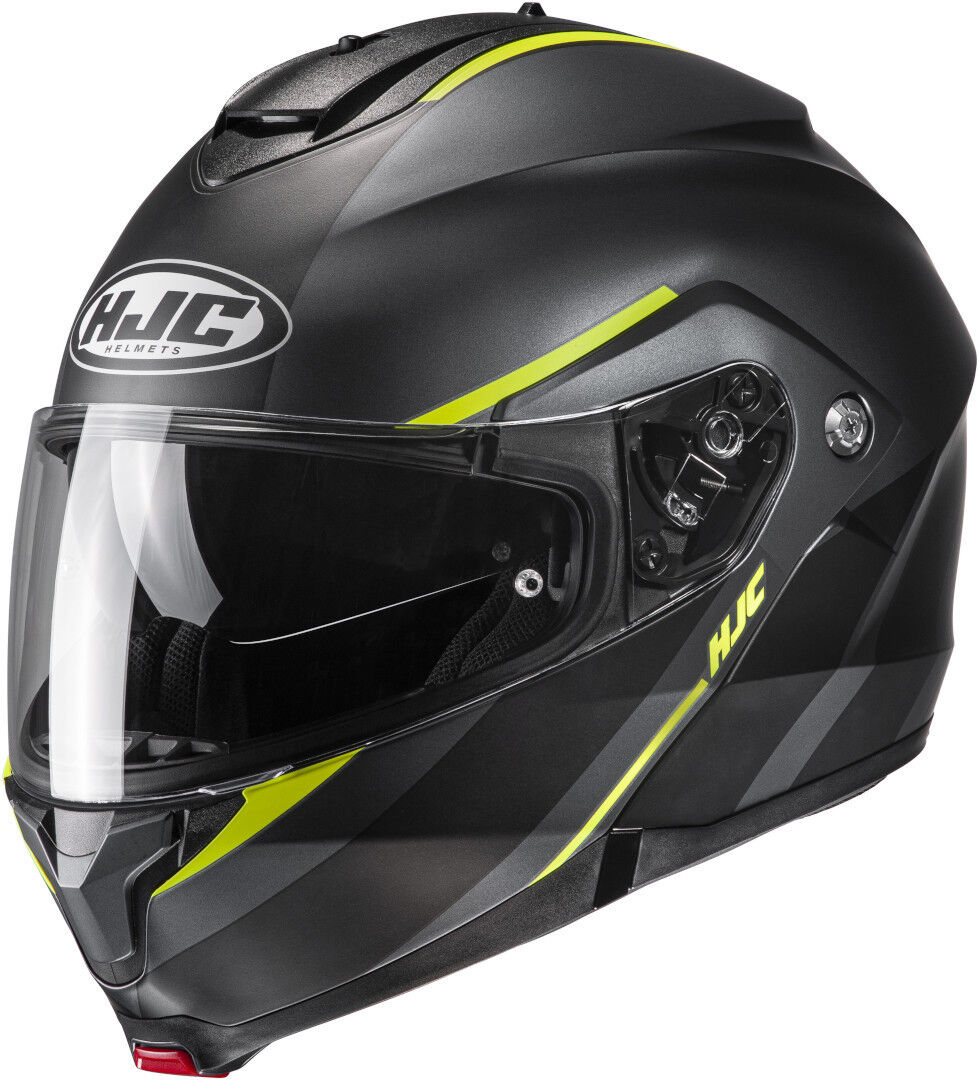 HJC C91 Tero Casco - Negro Gris Verde (XS 54 55)