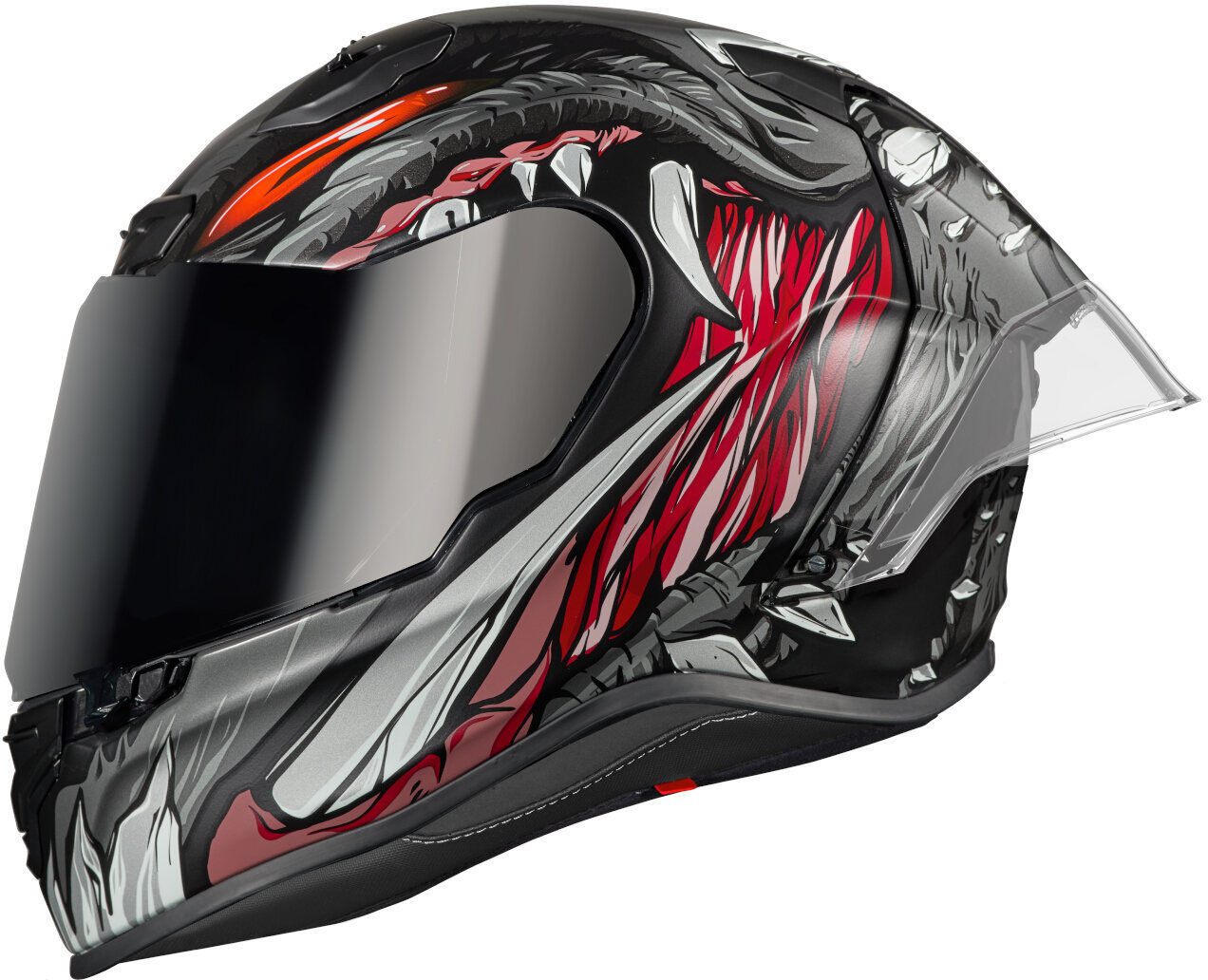 NEXX X.R3R Zorga Casco - Negro Rojo (2XL)