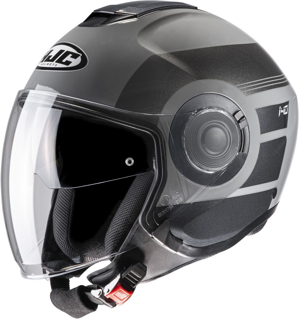 HJC i40 Spina Casco Jet - Negro Gris (M)