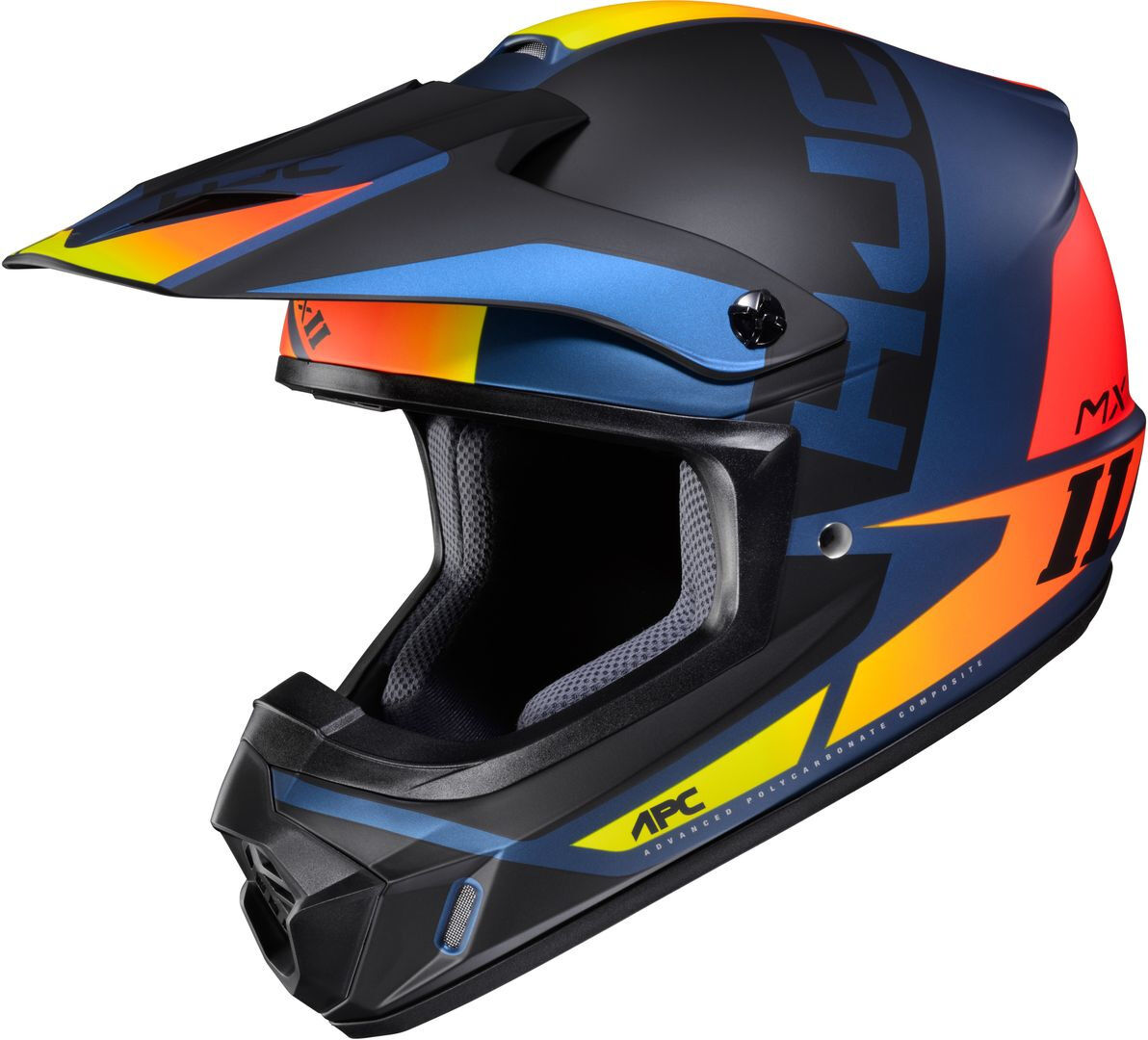 HJC CS-MX II Creed Casco de motocross - Negro Naranja (L)