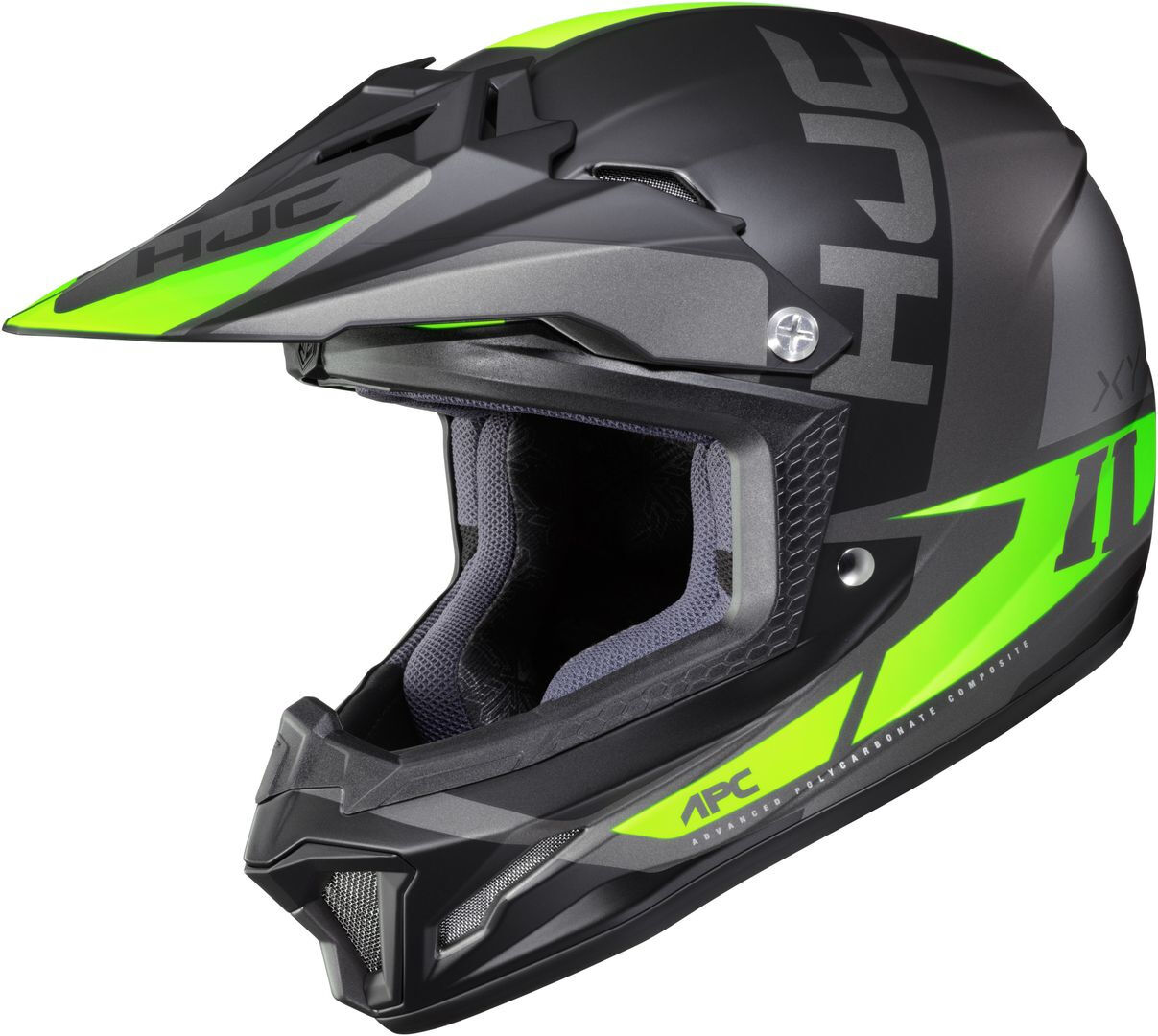 HJC CL-XY II Creed Youth Casco de motocross - Negro Verde