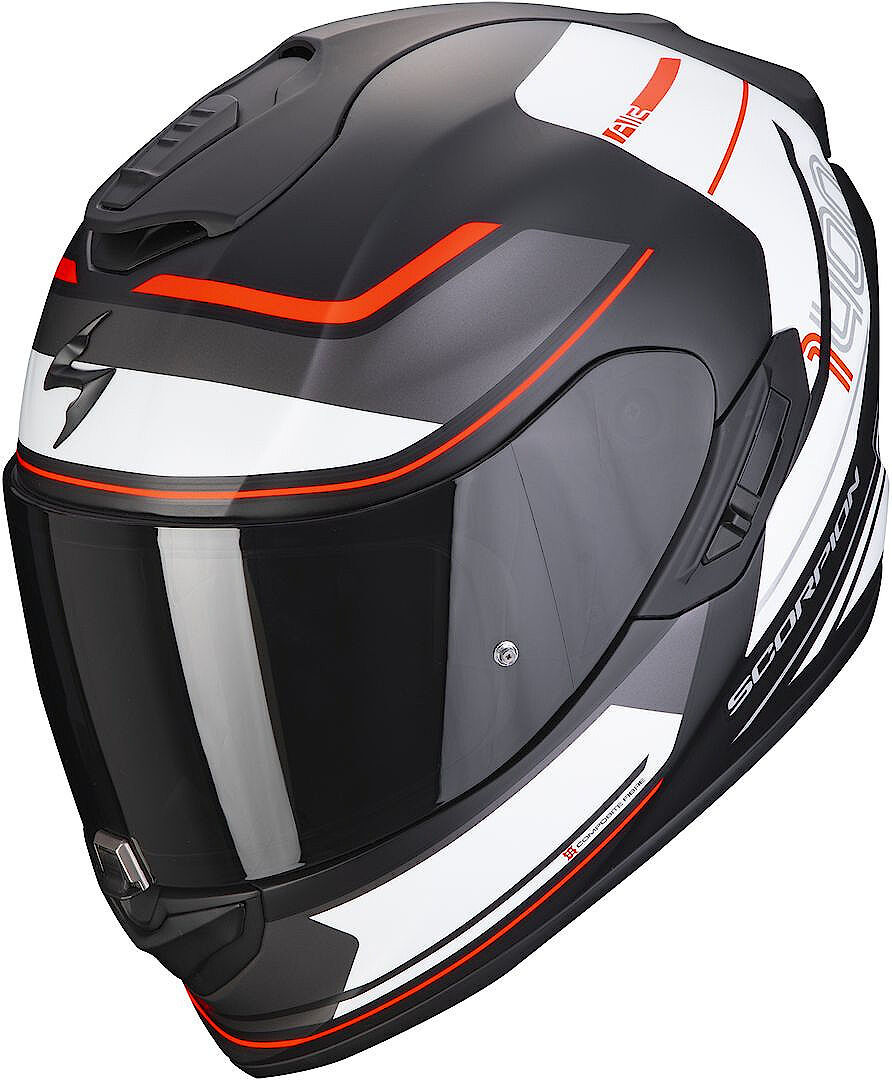 Scorpion EXO 1400 Air Vittoria Casco - Negro Blanco (XL)