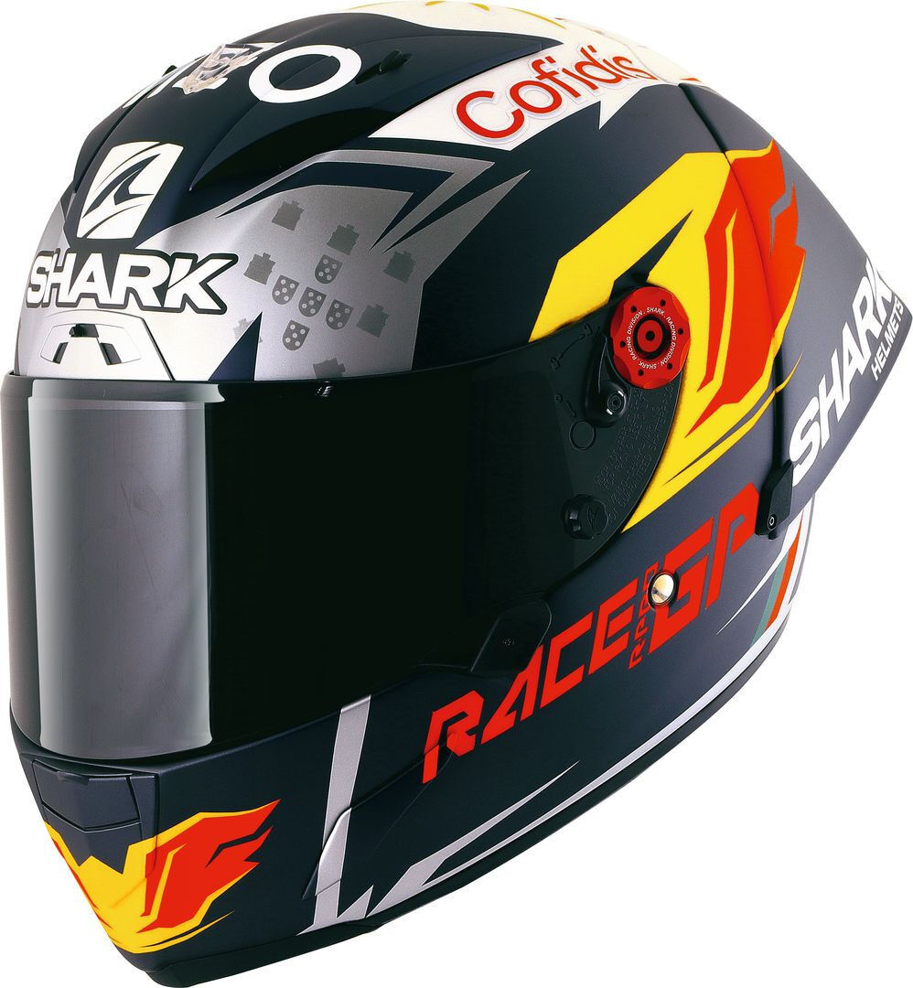 Shark Race-R Pro Gp Replica Oliveira Signature Casco - Azul Plata (L)