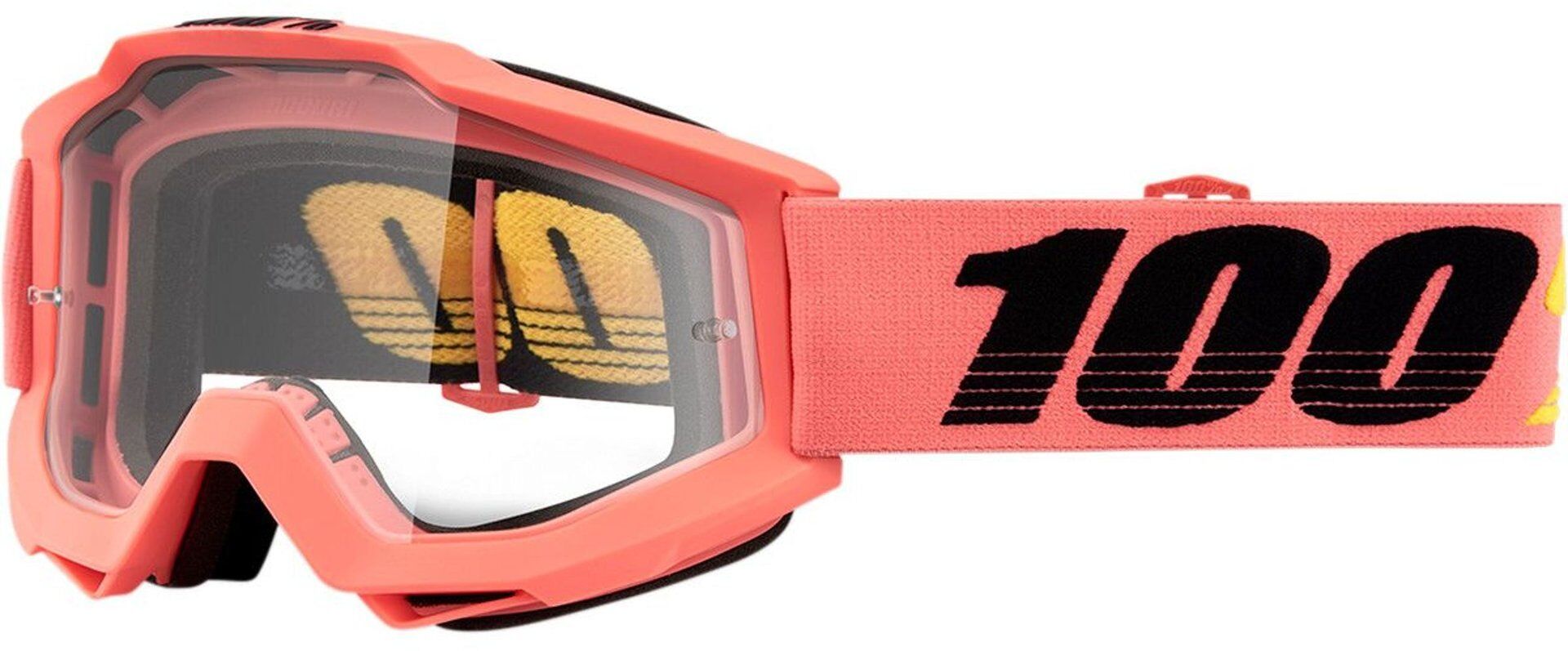 100% Accuri Rogen Gafas de motocross - transparente (un tamaño)
