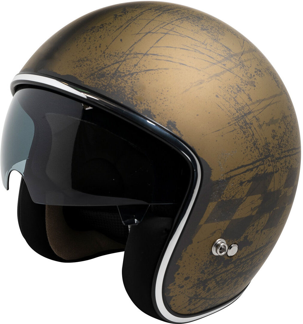 IXS 77 2.5 Casco Jet - Negro Oro (S)