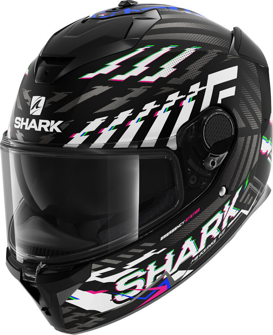 Shark Spartan GT E-Brake Casco - Negro Gris (XL)