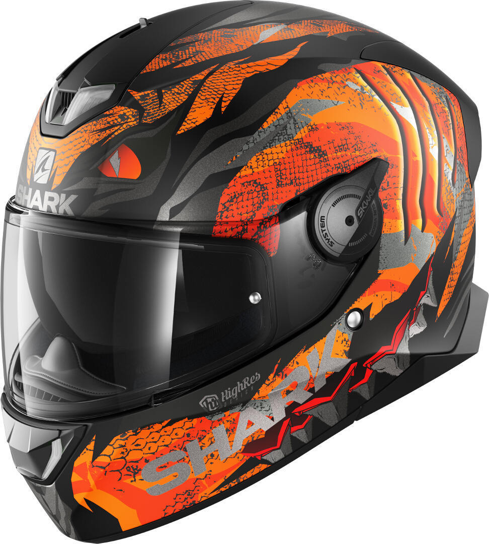 Shark SKWAL 2 Iker Lecuona Casco - Negro Naranja Plata (XS)