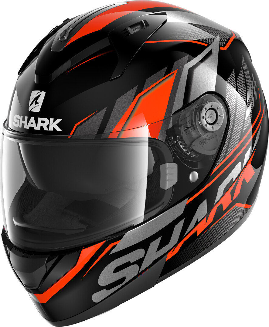 Shark Ridill Phaz Casco - Negro Naranja (S)