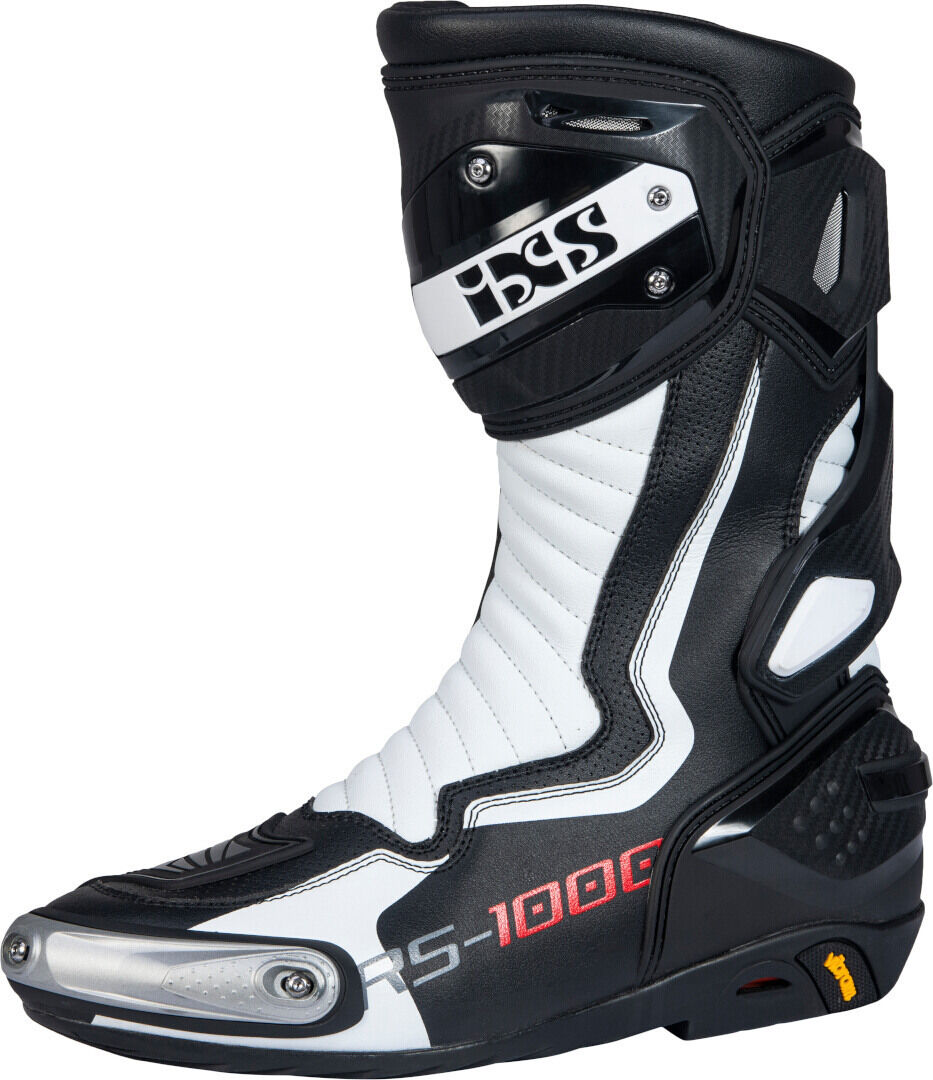 IXS RS-1000 Botas de moto - Negro Blanco (47)