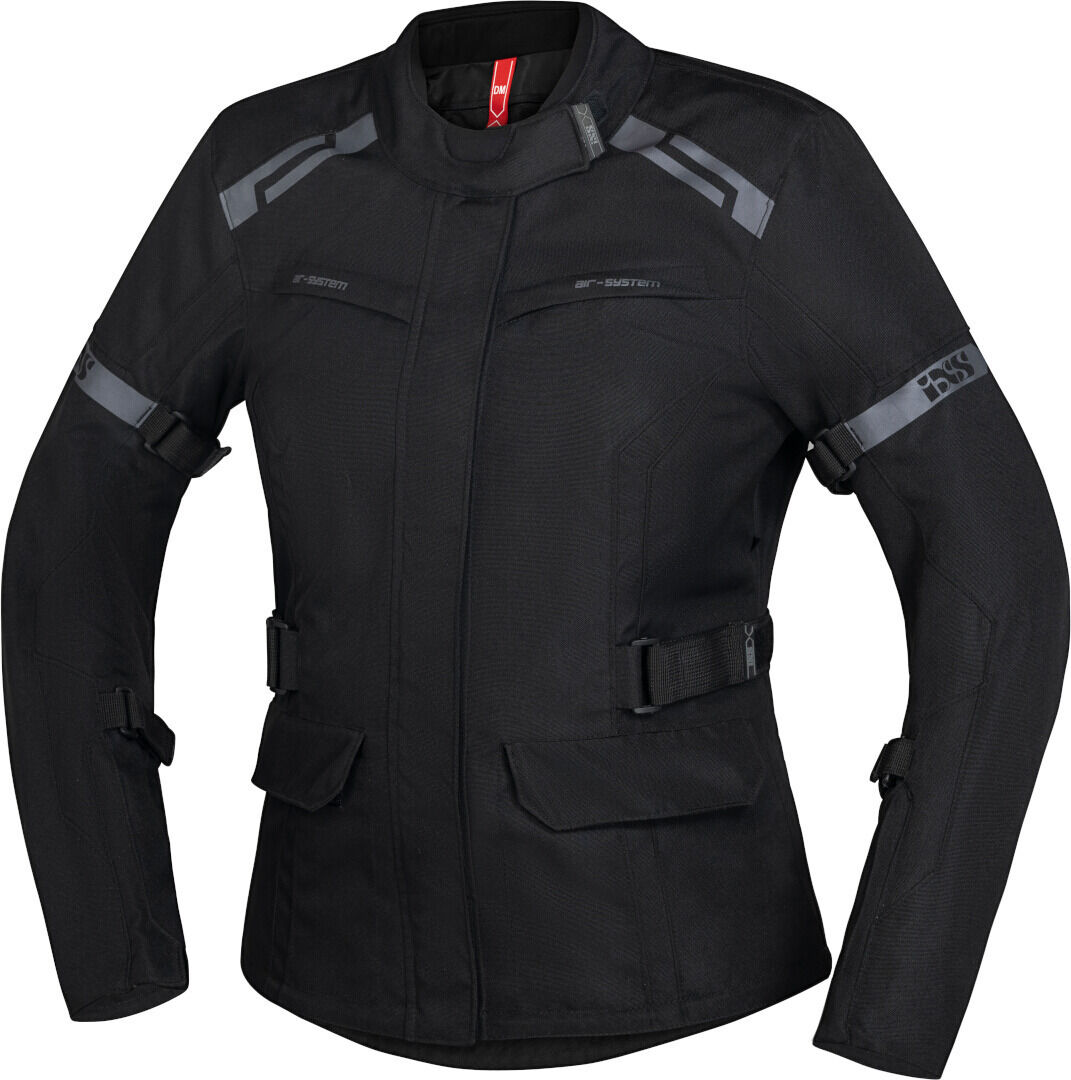 IXS Evans-ST 2.0 Chaqueta textil impermeable para mujer - Negro (XL)