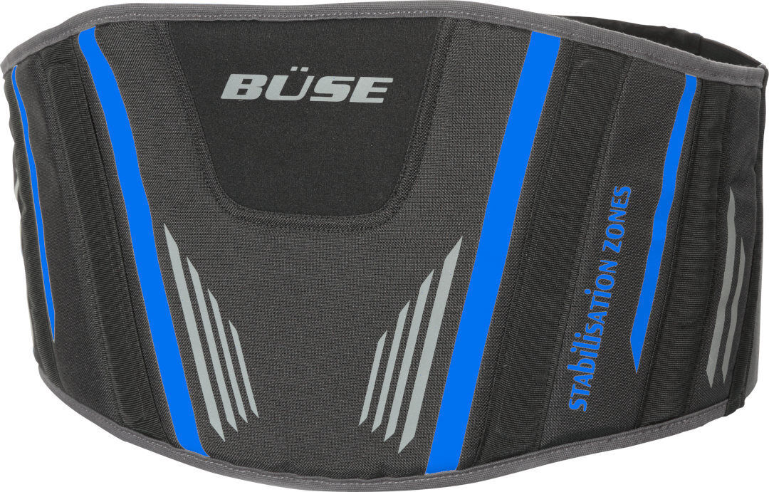 Büse Rider Cinturón de riñón - Negro Azul (XL)