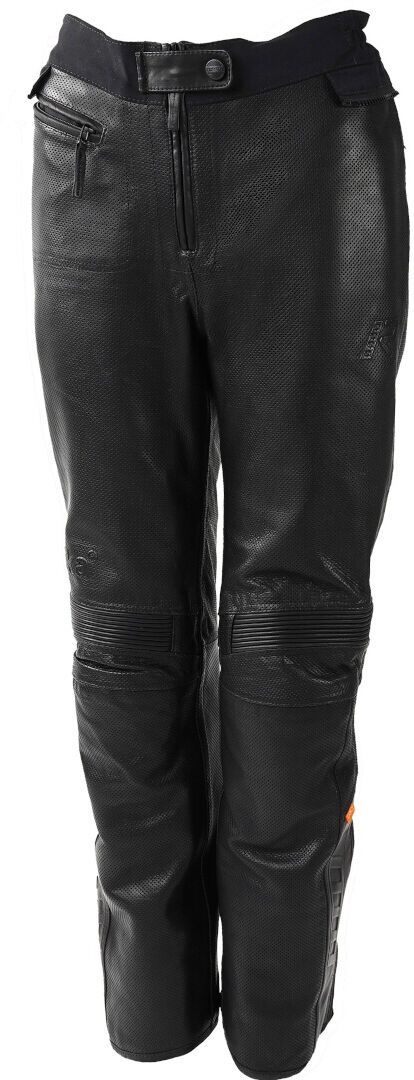 Rukka Aramissy Pantalones de cuero para motocicleta para damas - Negro (34)