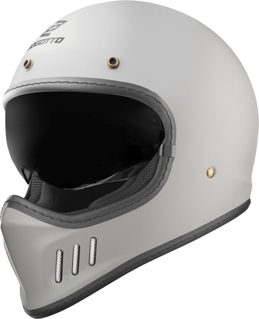 Bogotto FF980 Casco Caferacer Cross - Gris (2XL)