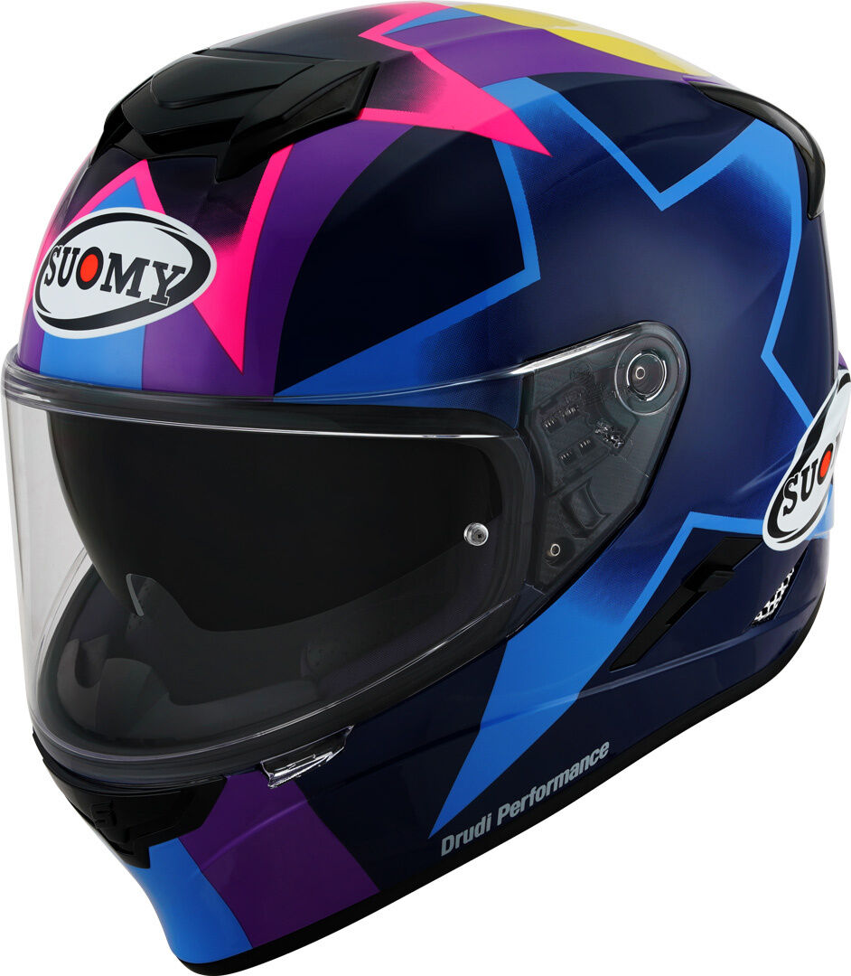 Suomy Stellar Bastianini Replica Casco - Negro Lila (2XL)