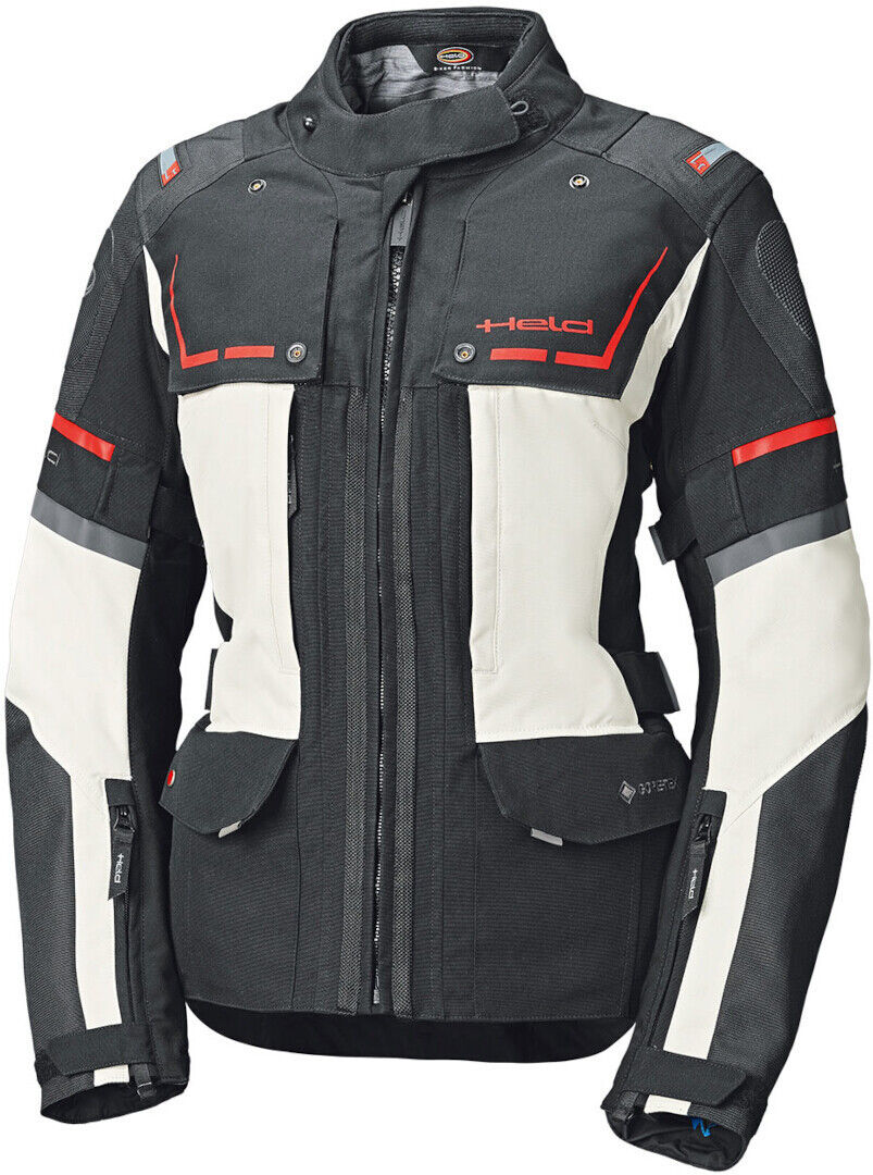 Held Karakum Chaqueta textil para motocicletas para damas - Negro Gris (S)