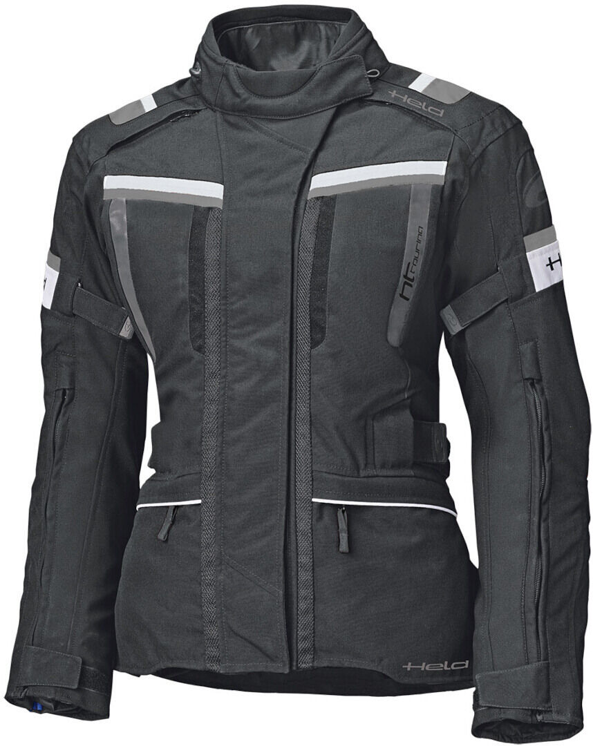 Held Tourino Chaqueta textil para motocicletas para damas - Negro Gris (3XL)