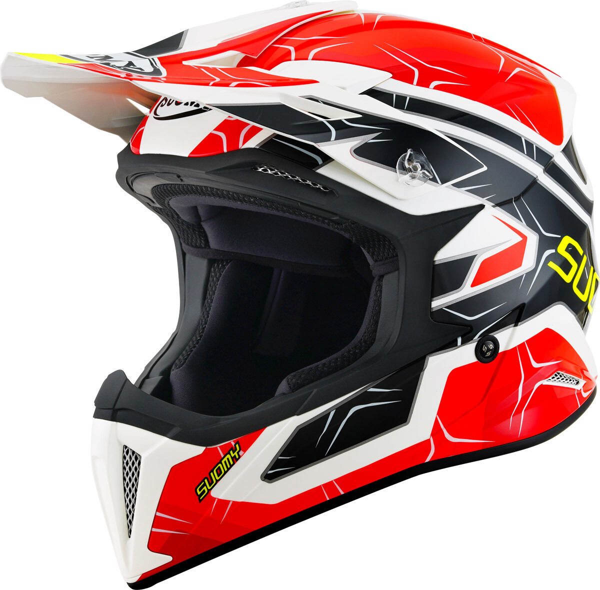 Suomy X-Wing Subatomic Casco de motocross - Negro Rojo (L)