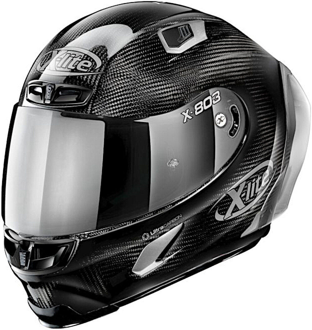 X-Lite X-803 RS Ultra Carbon Silver Edition Casco - Negro Plata (2XL)