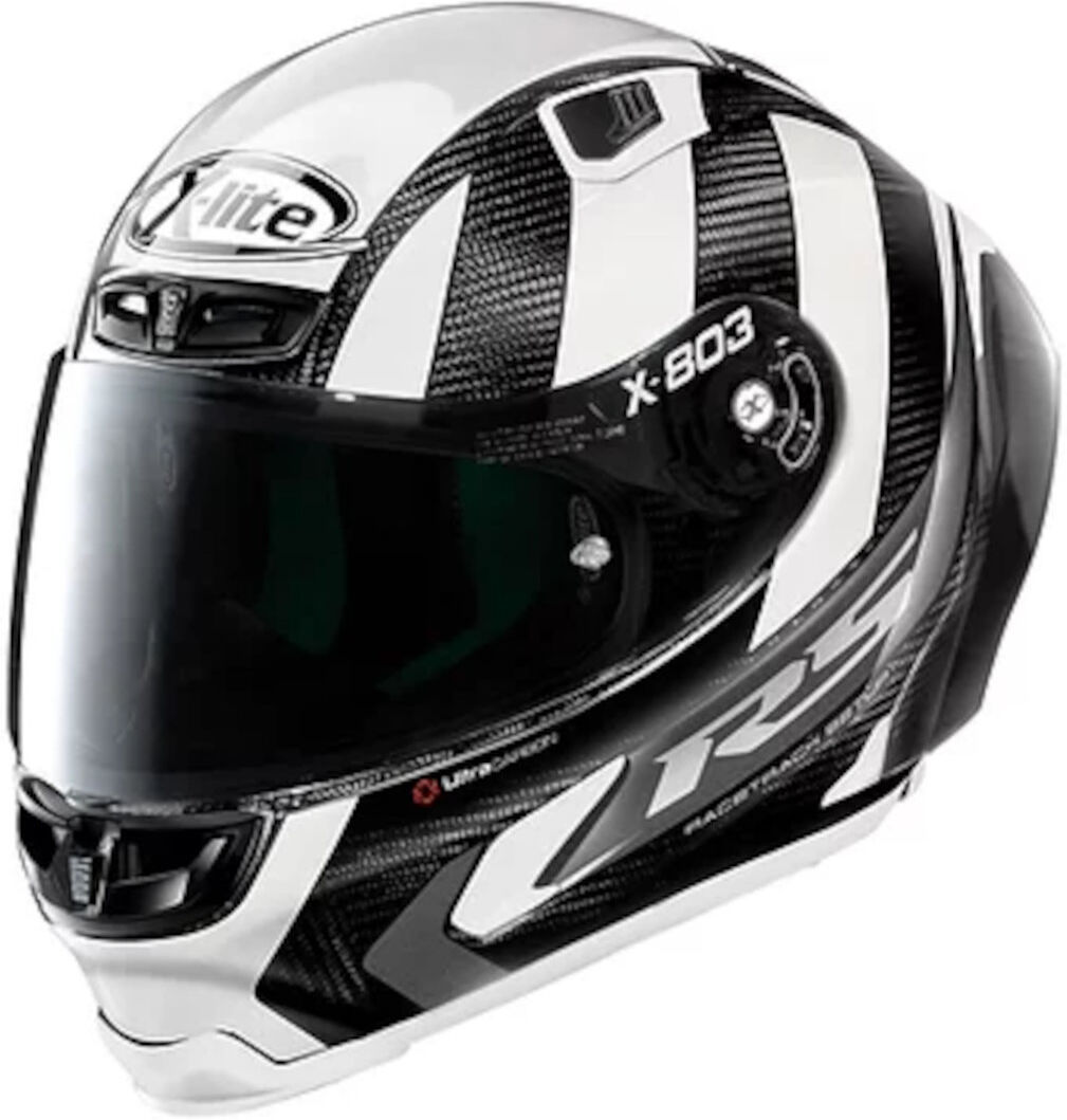 X-Lite X-803 RS Ultra Carbon Wheelie Casco - Negro Blanco (XS)