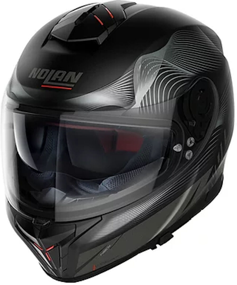 Nolan N80-8 Powerglide N-Com Casco - Negro Gris (L)