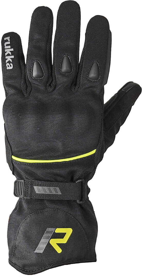 Rukka Virium 2.0 GTX Guantes de motocicleta - Negro Amarillo (L)