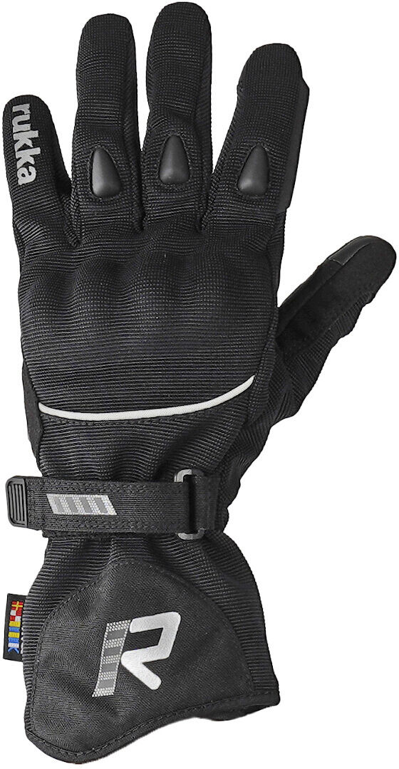 Rukka Virve 2.0 GTX Guantes de motocicleta para damas - Negro Plata (S M)