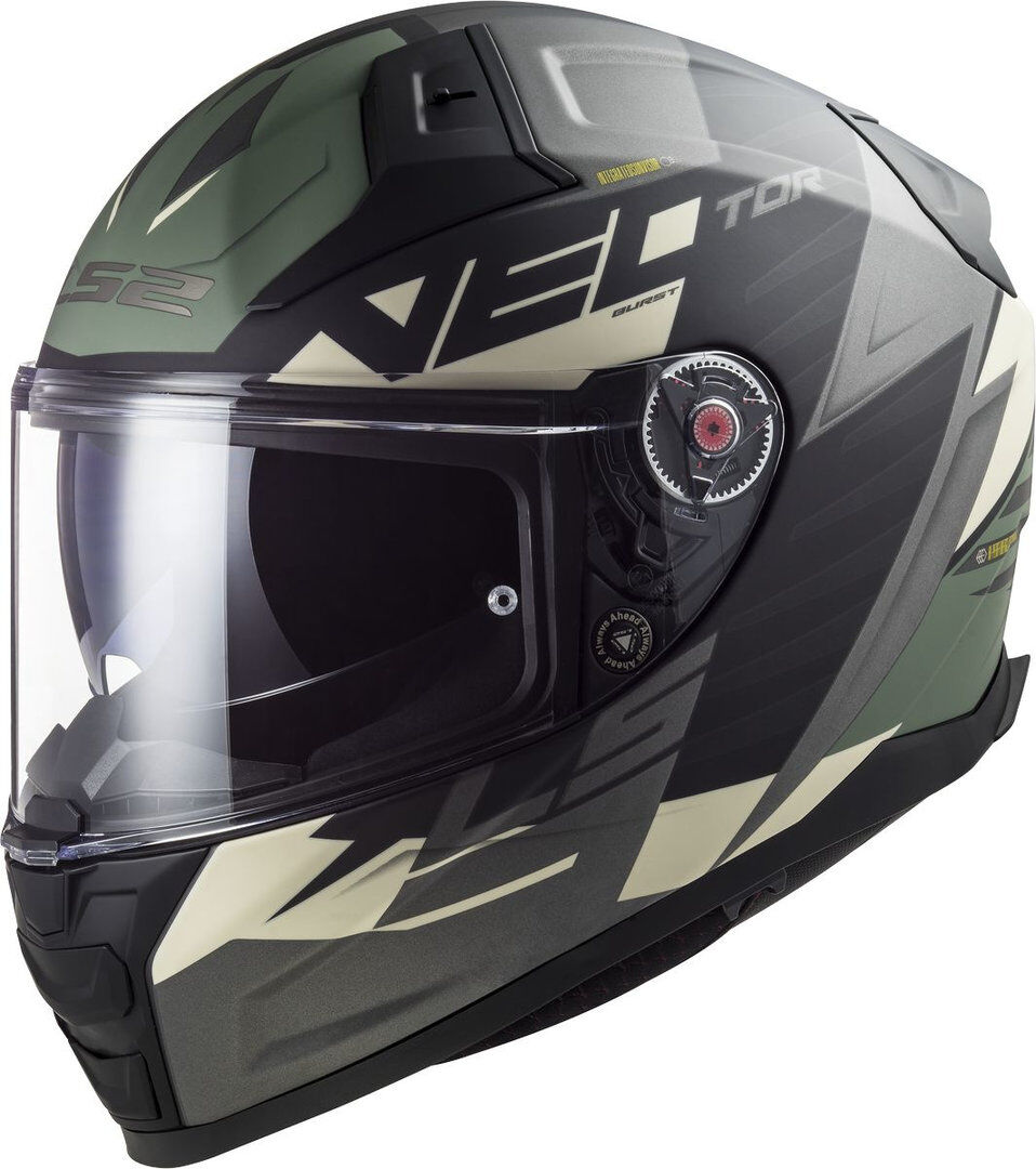 LS2 Vector II Absolute Casco - Negro Plata (M)