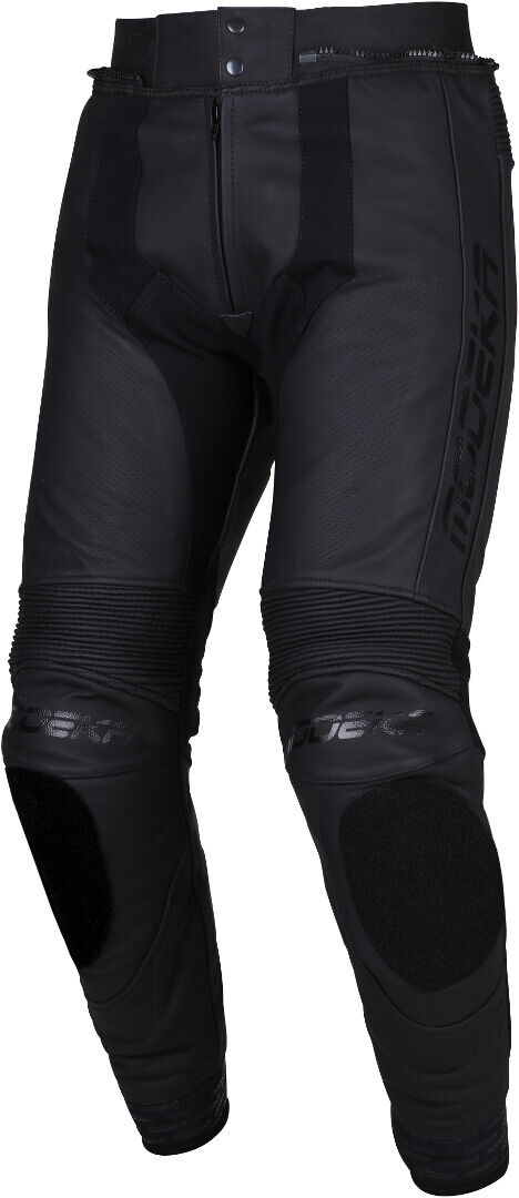 Modeka Minos Pantalones de cuero para motocicleta - Negro (56)