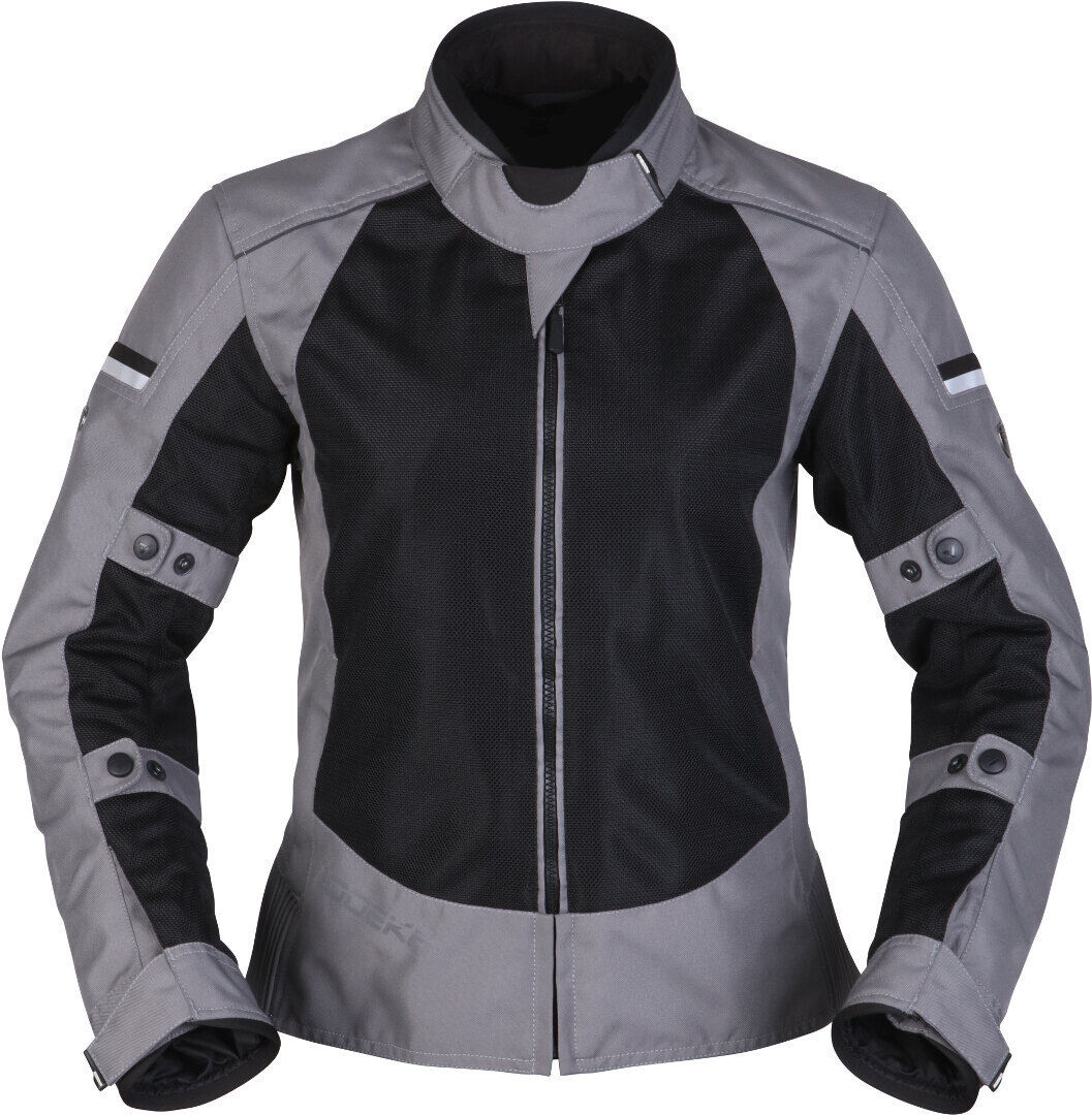 Modeka Veo Air Chaqueta textil de motocicleta para mujer - Negro Gris (38)