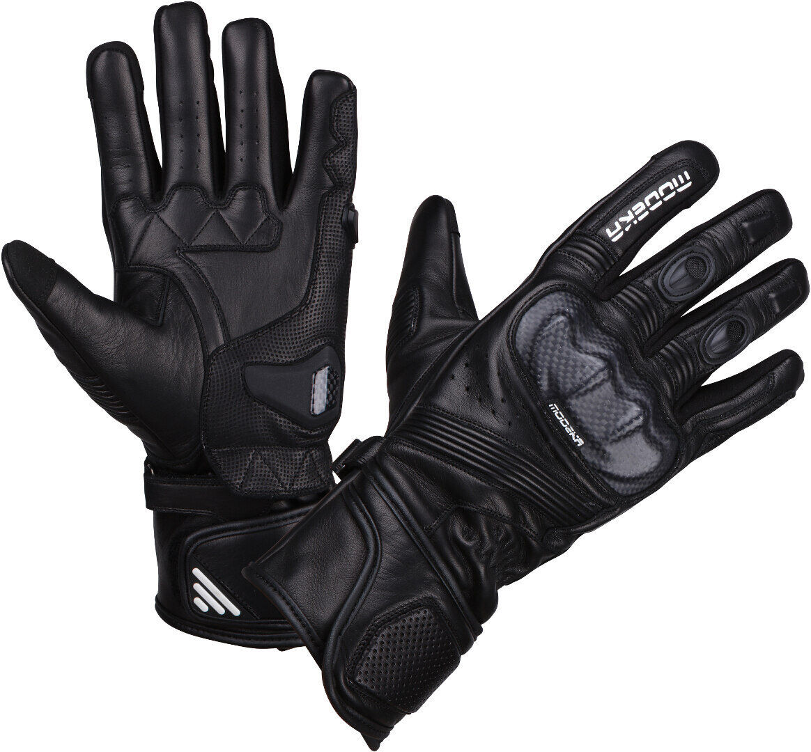 Modeka Miako Guantes de motocicleta - Negro (2XL)