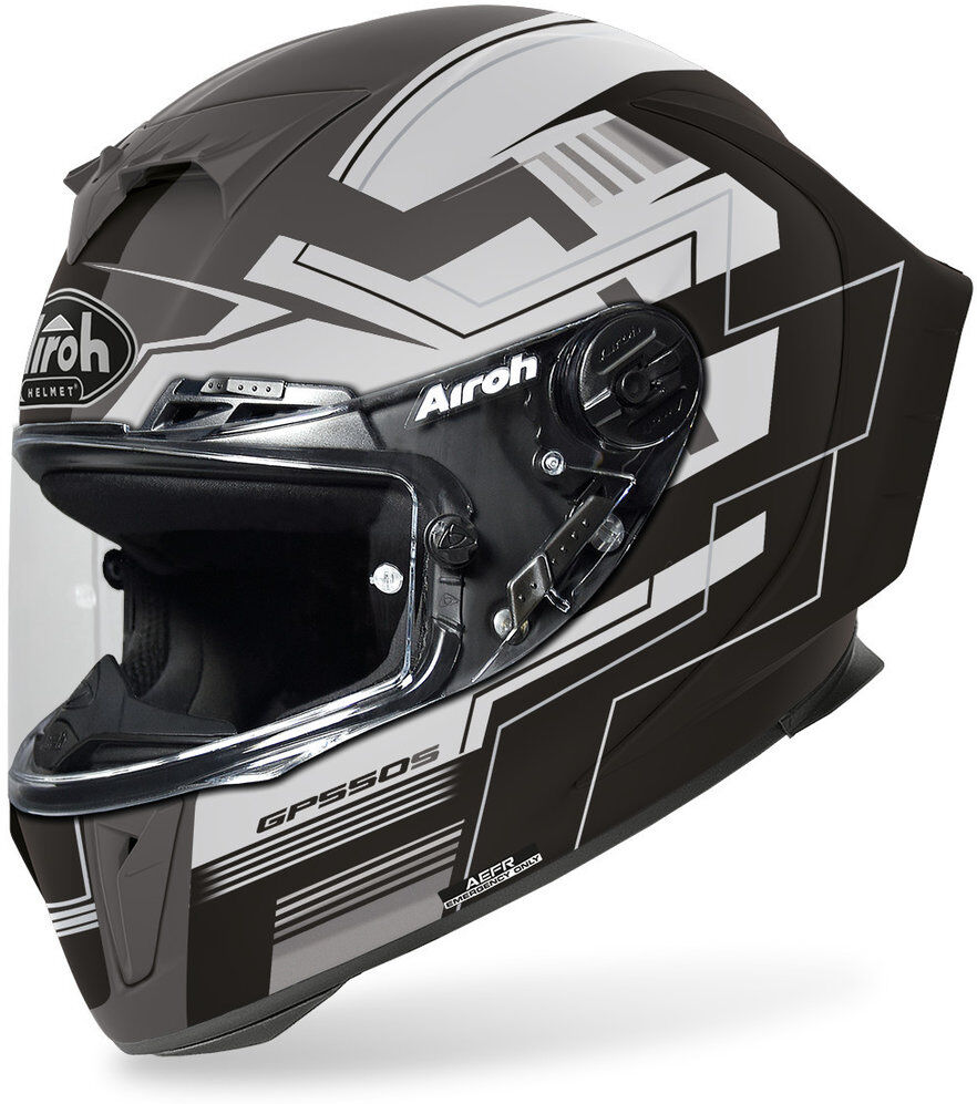 Airoh GP 550S Challenge Casco - Negro Gris (XL)