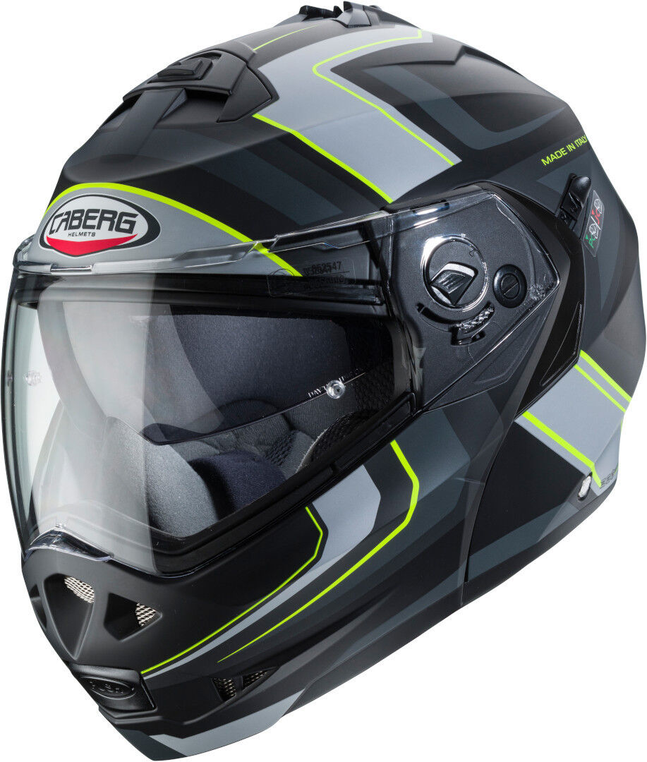 Caberg Duke II Tour Casco - Negro Gris Verde (M)