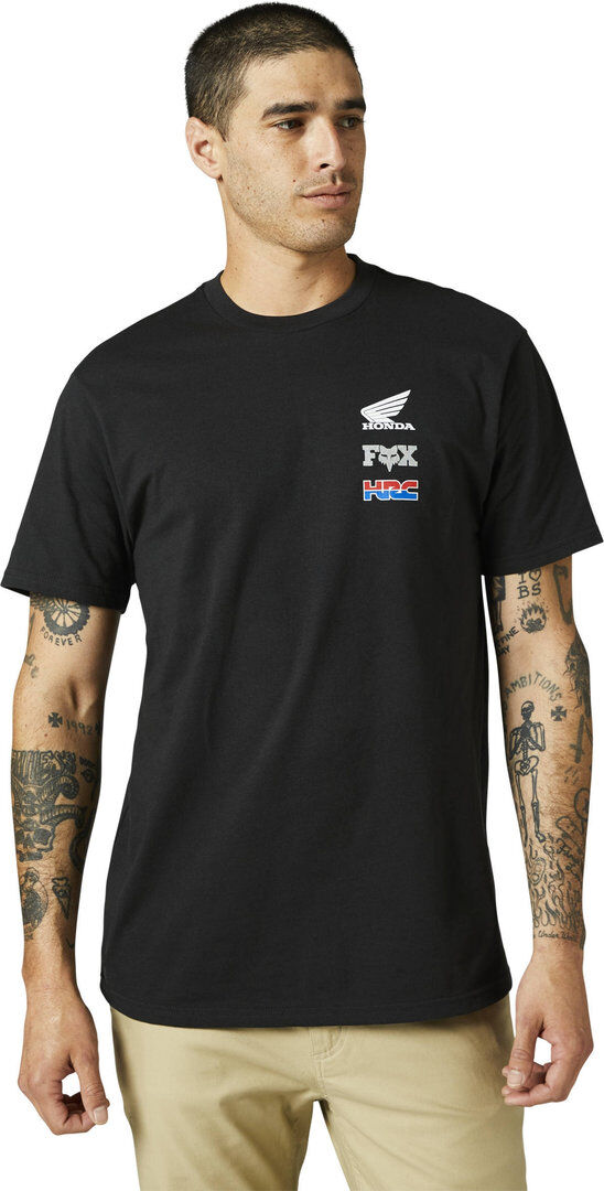Fox Honda Wing SS Premium Camiseta - Negro