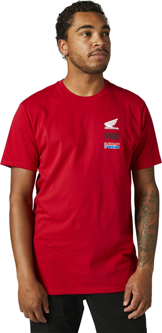 Fox Honda Wing SS Premium Camiseta - Rojo (M)