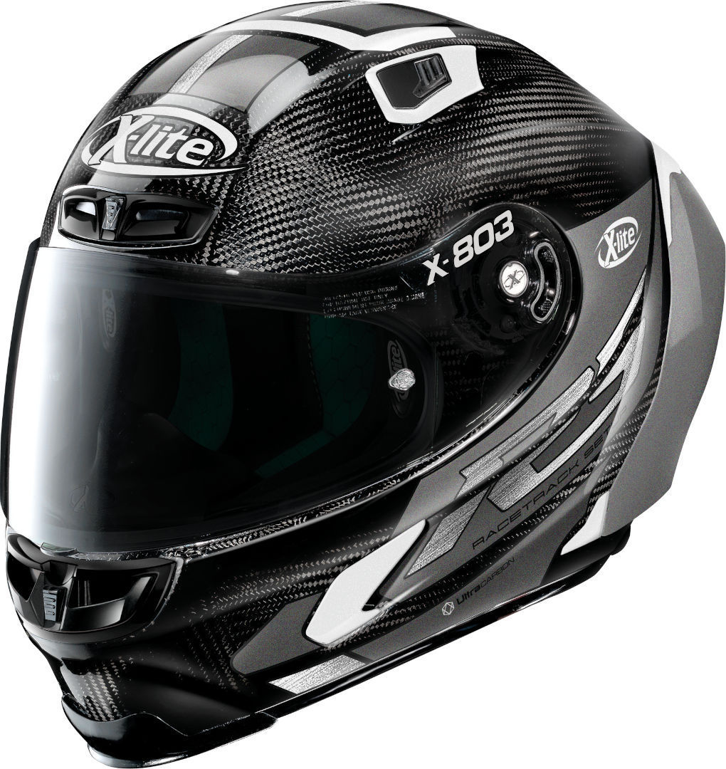 X-Lite X-803 RS Ultra Carbon Skywarp Casco - Negro Blanco (2XL)