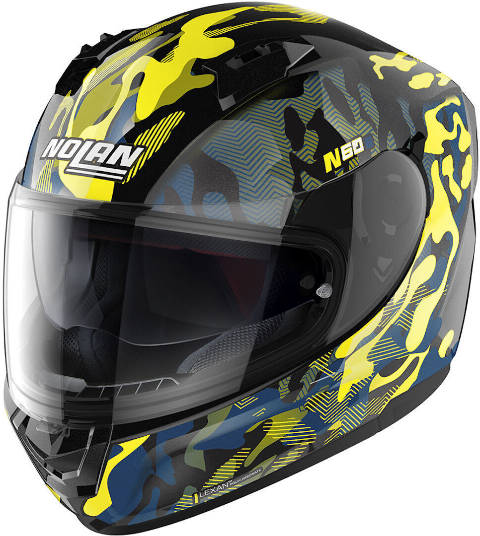 Nolan N60-6 Foxtrot Casco - Negro Amarillo (XL)